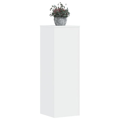 Plantenstandaard 33x33x100 cm bewerkt hout wit