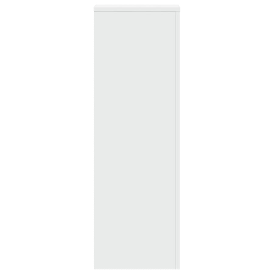 Plantenstandaard 33x33x100 cm bewerkt hout wit