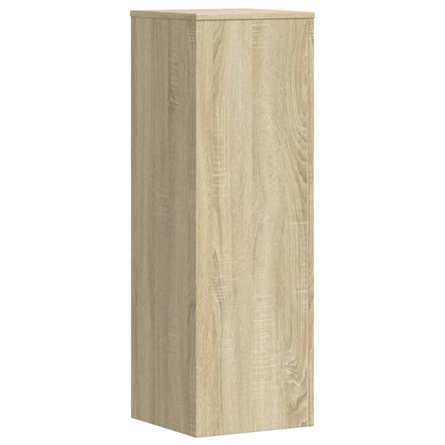 Plantenstandaard 33x33x100 cm bewerkt hout sonoma eikenkleurig