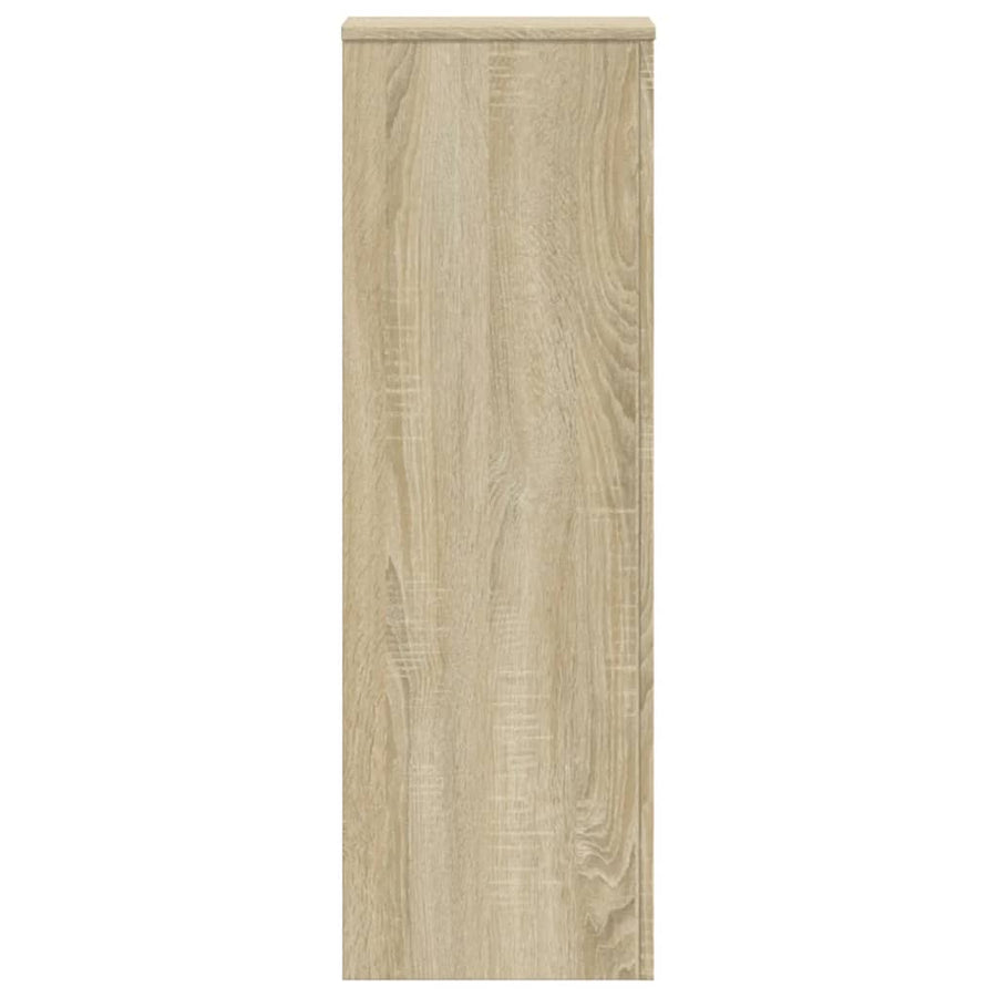 Plantenstandaard 33x33x100 cm bewerkt hout sonoma eikenkleurig