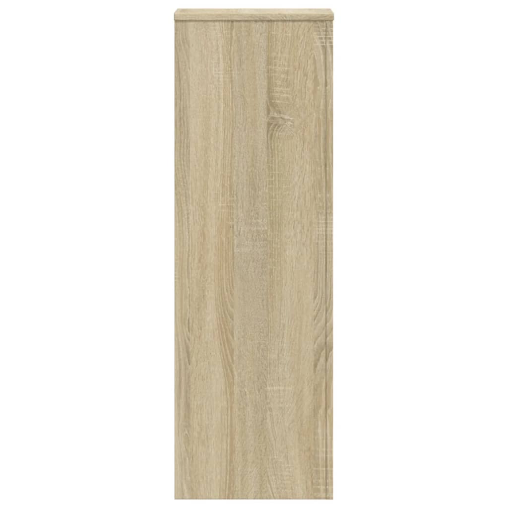 Plantenstandaard 33x33x100 cm bewerkt hout sonoma eikenkleurig