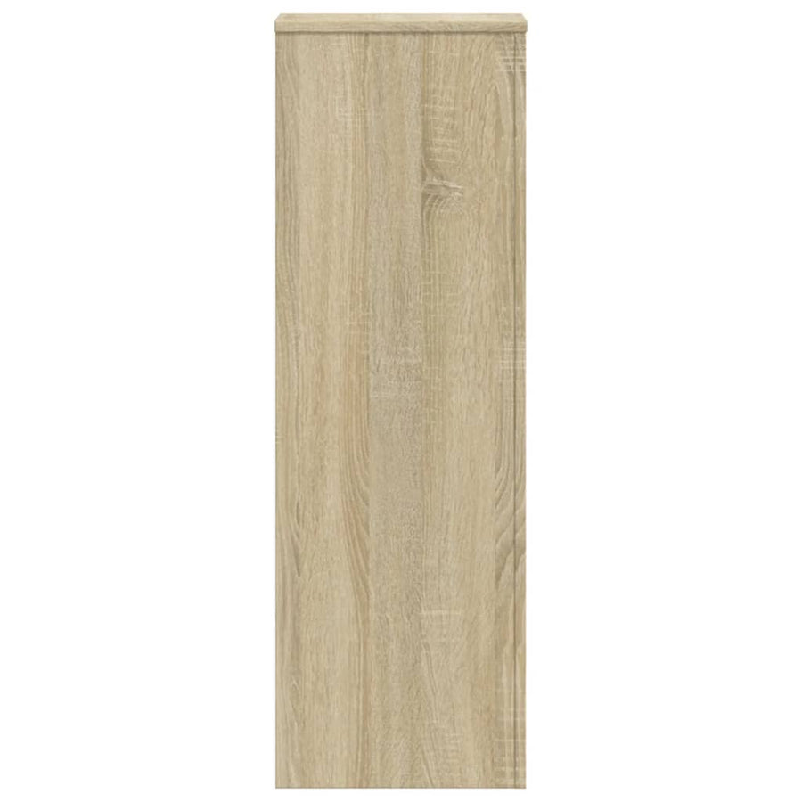 Plantenstandaard 33x33x100 cm bewerkt hout sonoma eikenkleurig