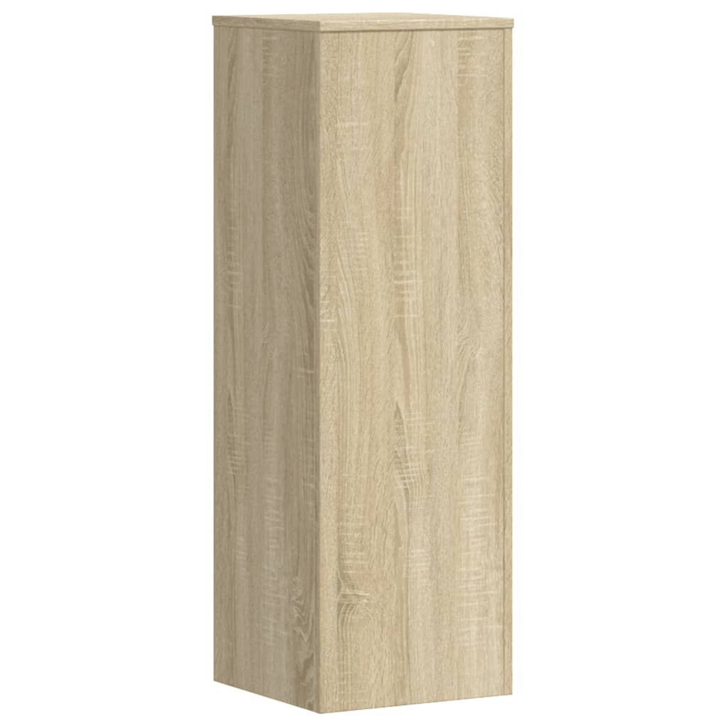 Plantenstandaard 33x33x100 cm bewerkt hout sonoma eikenkleurig