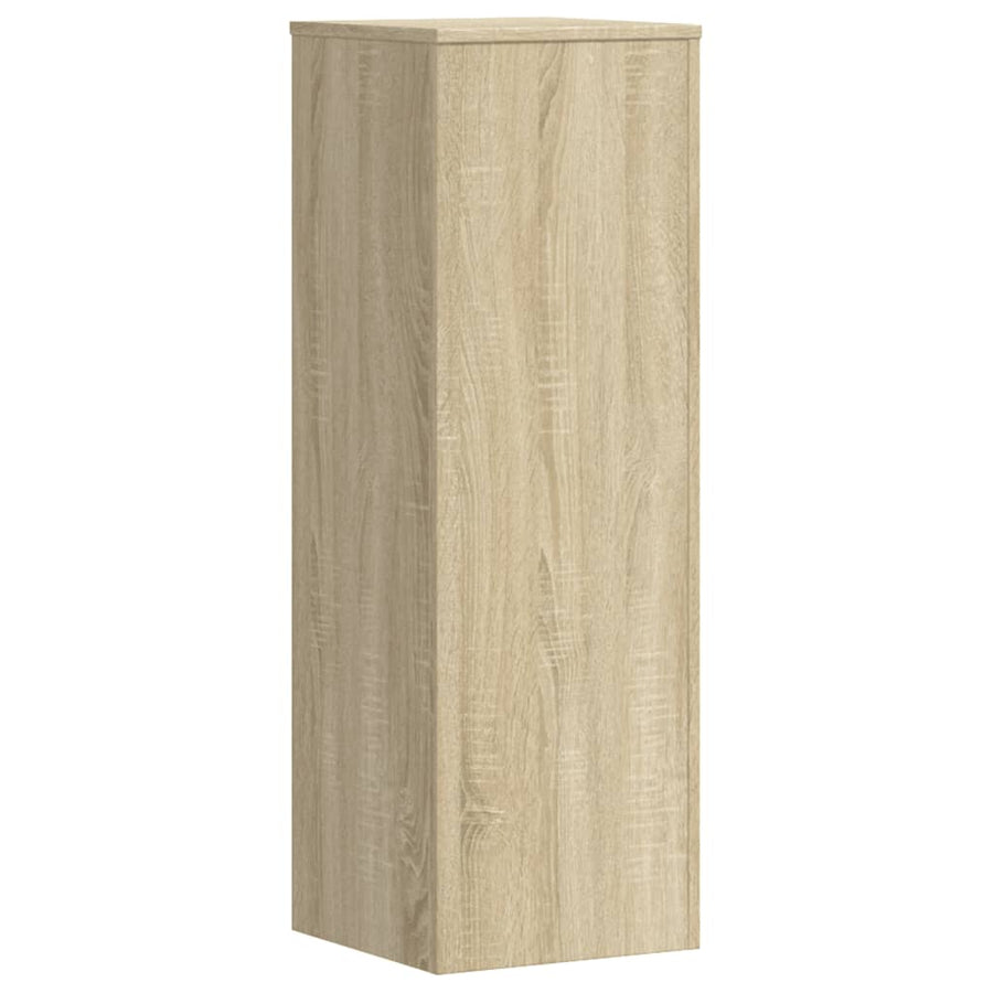 Plantenstandaard 33x33x100 cm bewerkt hout sonoma eikenkleurig