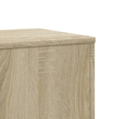 Plantenstandaard 33x33x100 cm bewerkt hout sonoma eikenkleurig