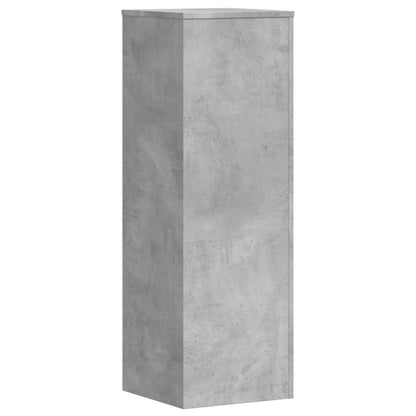 Plantenstandaard 33x33x100 cm bewerkt hout betongrijs