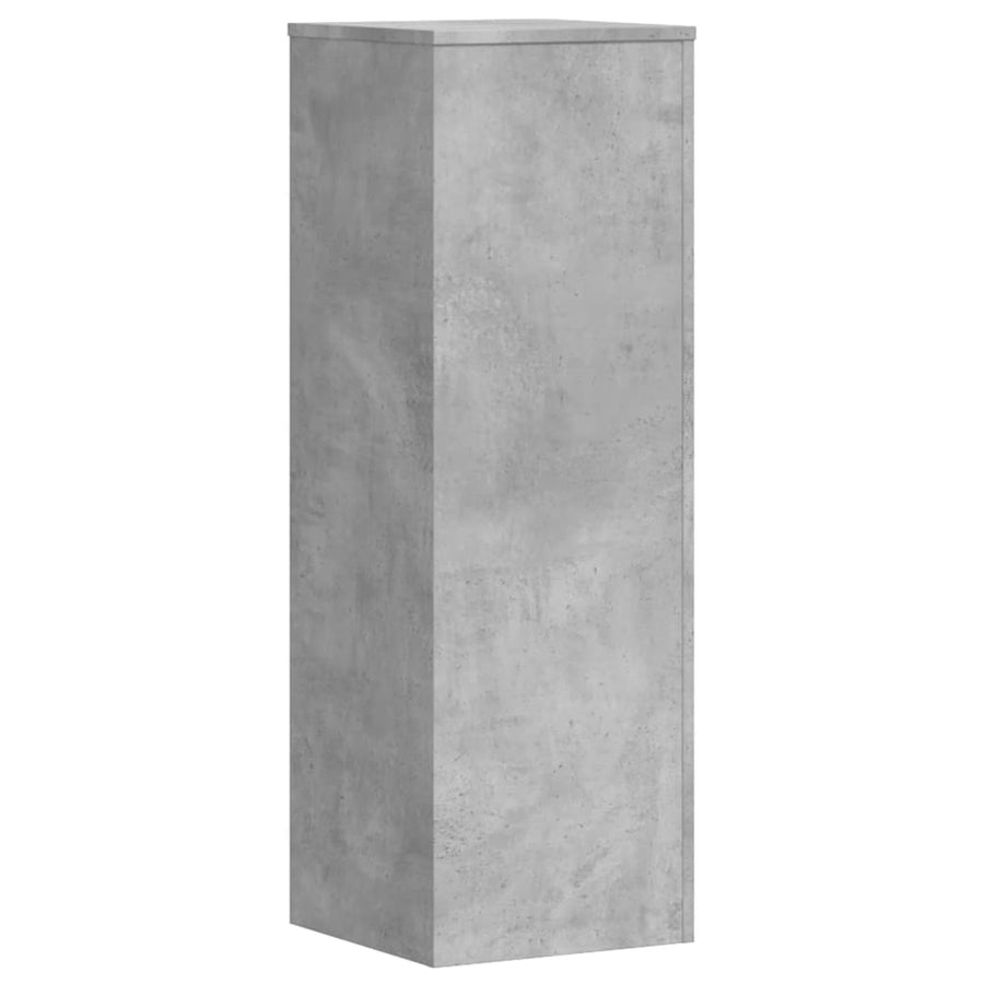 Plantenstandaard 33x33x100 cm bewerkt hout betongrijs