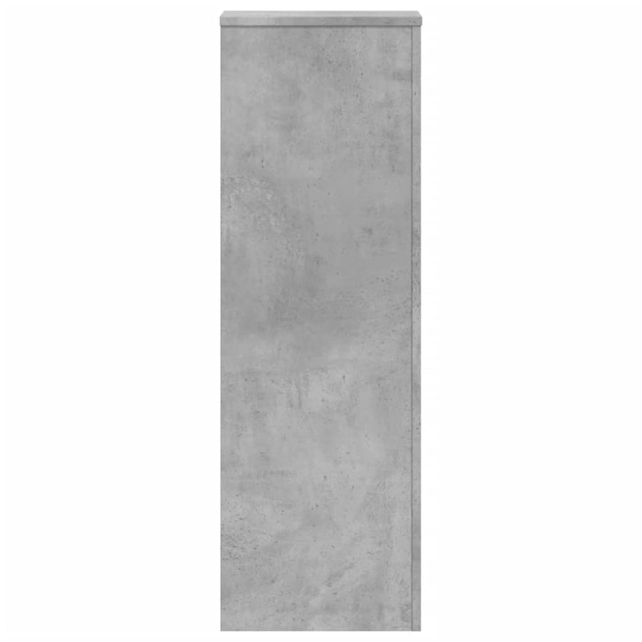 Plantenstandaard 33x33x100 cm bewerkt hout betongrijs