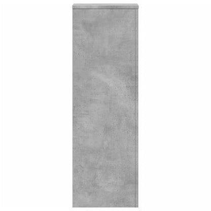 Plantenstandaard 33x33x100 cm bewerkt hout betongrijs