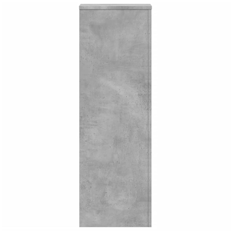Plantenstandaard 33x33x100 cm bewerkt hout betongrijs