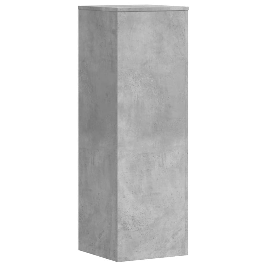 Plantenstandaard 33x33x100 cm bewerkt hout betongrijs