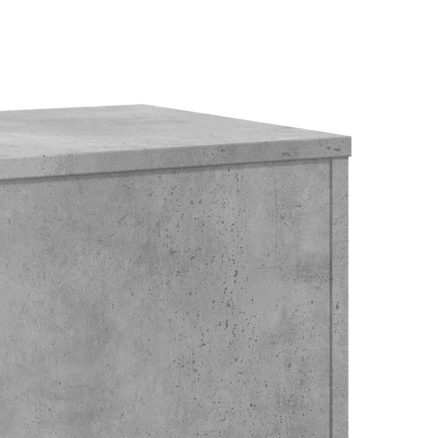 Plantenstandaard 33x33x100 cm bewerkt hout betongrijs
