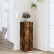 Plantenstandaard 33x33x100 cm bewerkt hout gerookt eiken