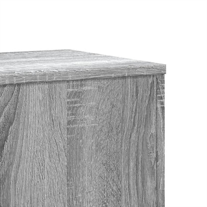 Plantenstandaard 33x33x100 cm bewerkt hout grijs sonoma eiken