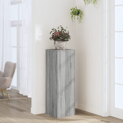 Plantenstandaard 33x33x100 cm bewerkt hout grijs