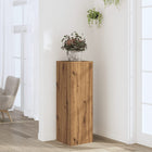 Plant stand 33x33x100 cm treated wood artisanal oak