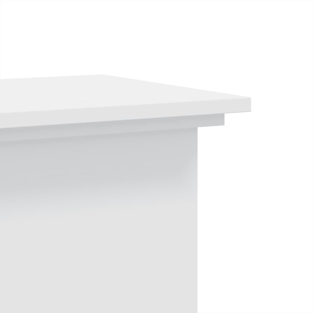 Plantenstandaard 33x33x60 cm bewerkt hout wit