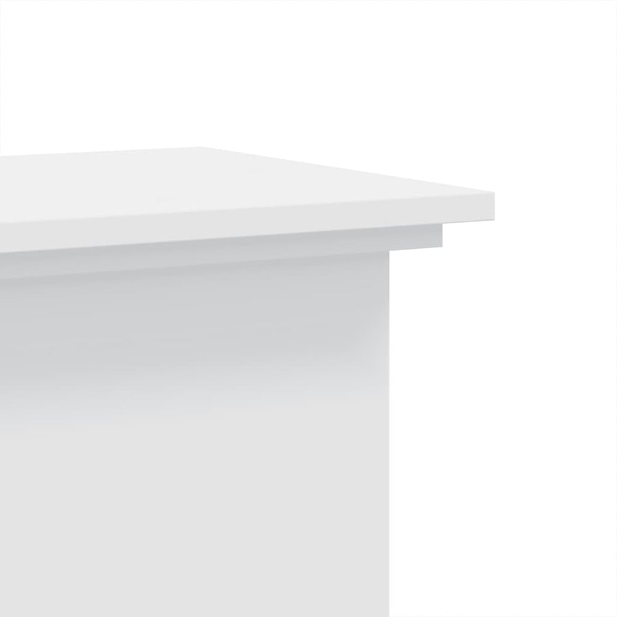 Plantenstandaard 33x33x60 cm bewerkt hout wit