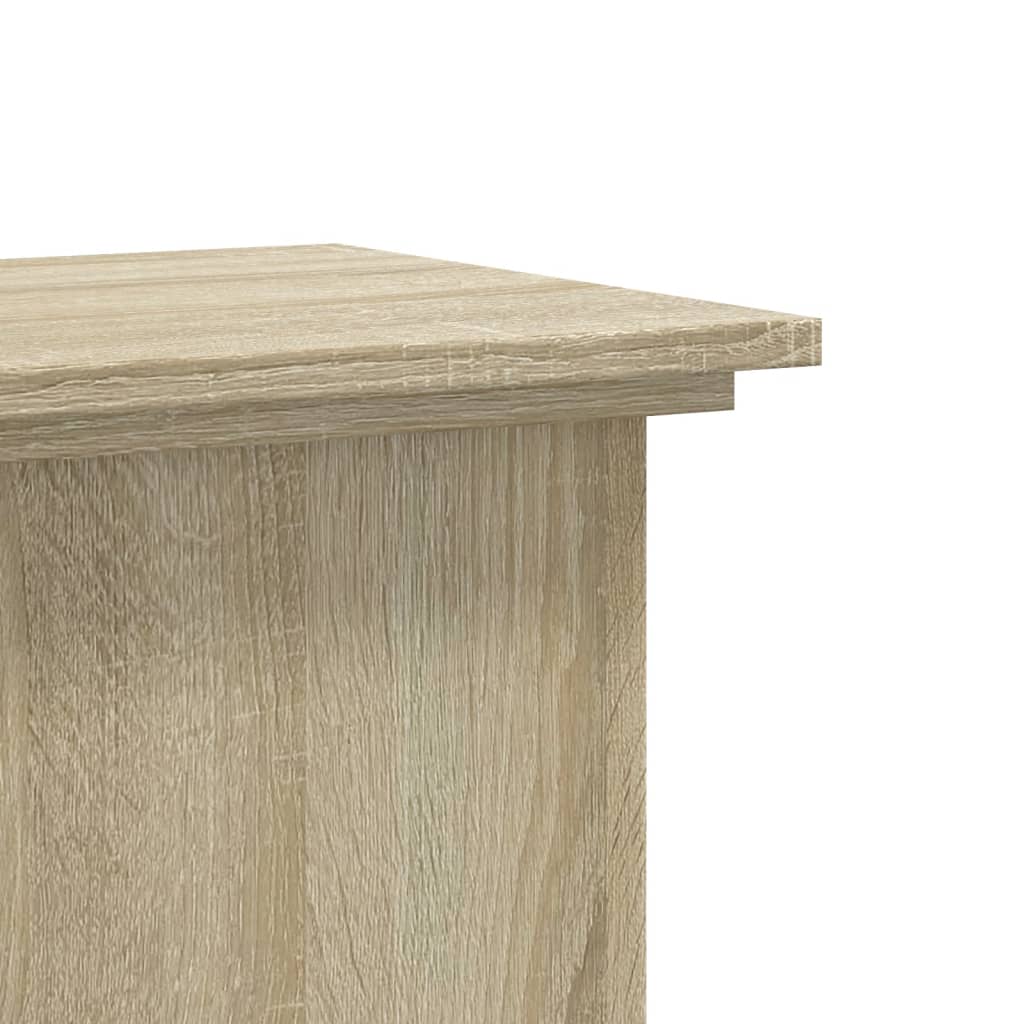 Plantenstandaard 33x33x60 cm bewerkt hout sonoma eikenkleurig