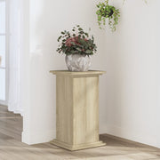 Plant stand 33x33x60 cm engineered wood Sonoma oak finish