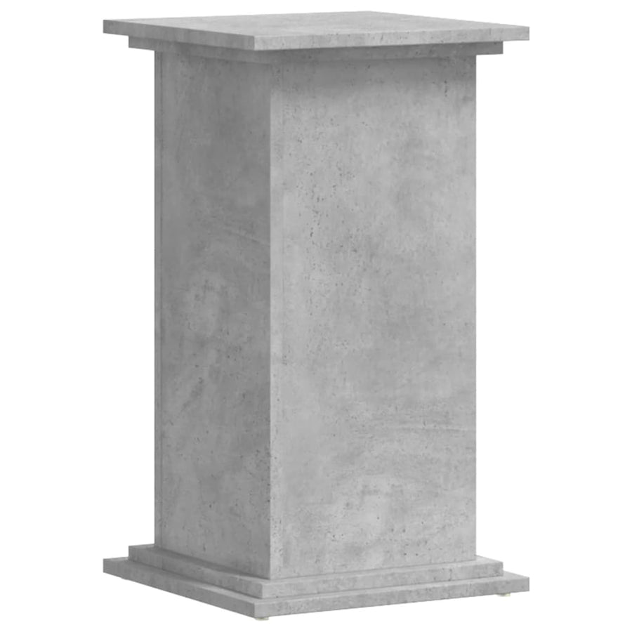 Plantenstandaard 33x33x60 cm bewerkt hout betongrijs