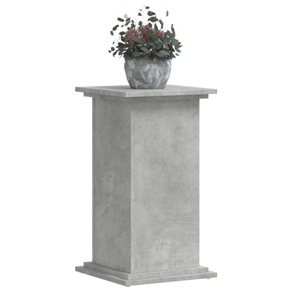 Plantenstandaard 33x33x60 cm bewerkt hout betongrijs