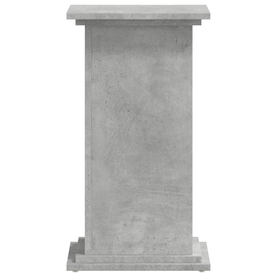Plantenstandaard 33x33x60 cm bewerkt hout betongrijs