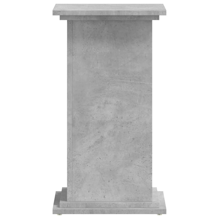 Plantenstandaard 33x33x60 cm bewerkt hout betongrijs