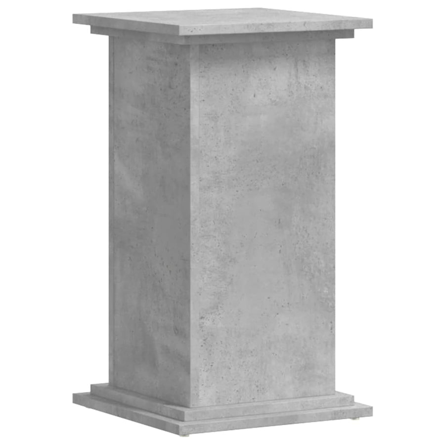 Plantenstandaard 33x33x60 cm bewerkt hout betongrijs