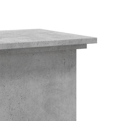 Plantenstandaard 33x33x60 cm bewerkt hout betongrijs