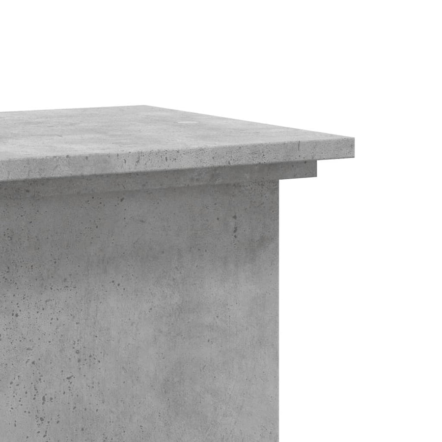 Plantenstandaard 33x33x60 cm bewerkt hout betongrijs
