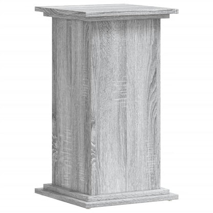 Plantenstandaard 33x33x60 cm bewerkt hout grijs sonoma eiken