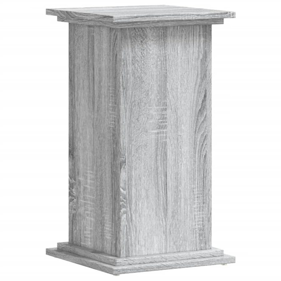 Plantenstandaard 33x33x60 cm bewerkt hout grijs sonoma eiken