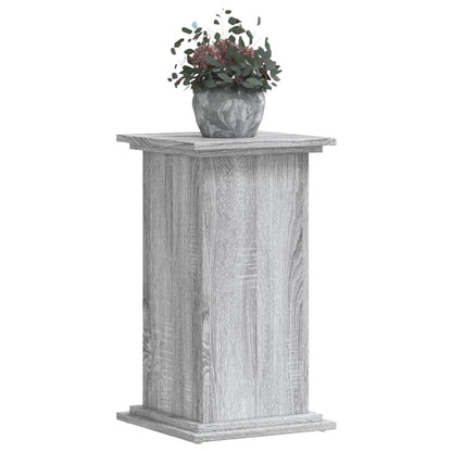 Plantenstandaard 33x33x60 cm bewerkt hout grijs sonoma eiken