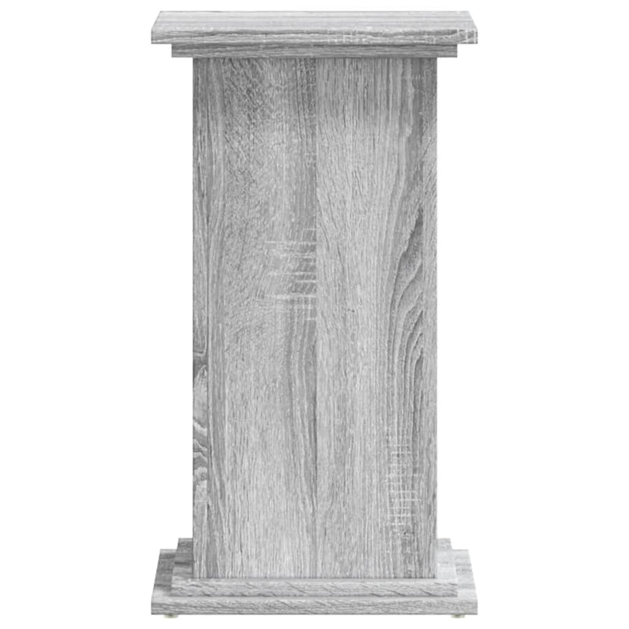 Plantenstandaard 33x33x60 cm bewerkt hout grijs sonoma eiken
