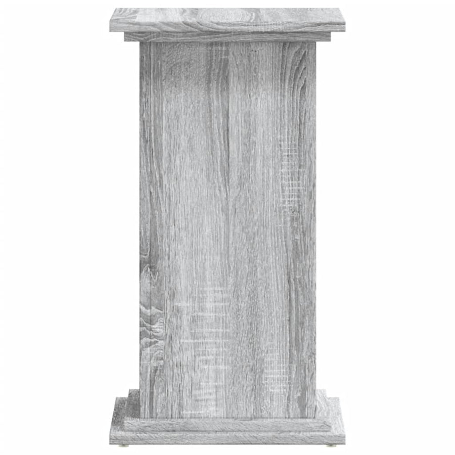 Plantenstandaard 33x33x60 cm bewerkt hout grijs sonoma eiken
