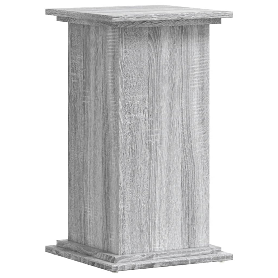 Plantenstandaard 33x33x60 cm bewerkt hout grijs sonoma eiken