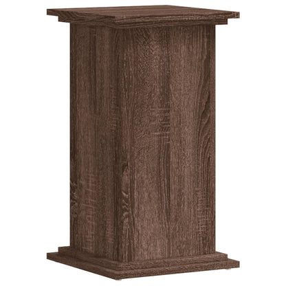Plantenstandaard 33x33x60 cm bewerkt hout bruin eikenkleurig