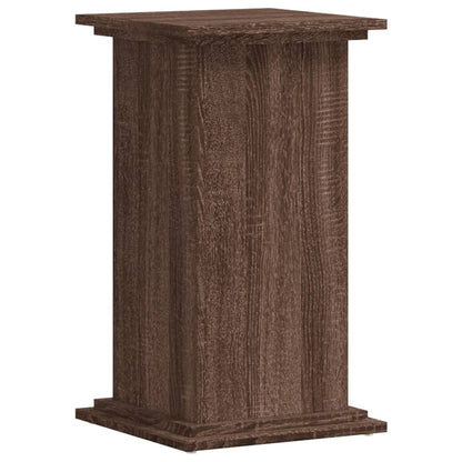 Plantenstandaard 33x33x60 cm bewerkt hout bruin eikenkleurig