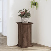 Plant Stand 33x33x60 cm Carved Wood Brown Oak-colored