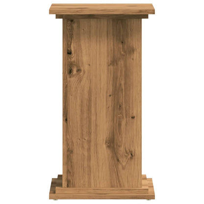 Plantenstandaard 33x33x60 cm bewerkt hout artisanaal eiken