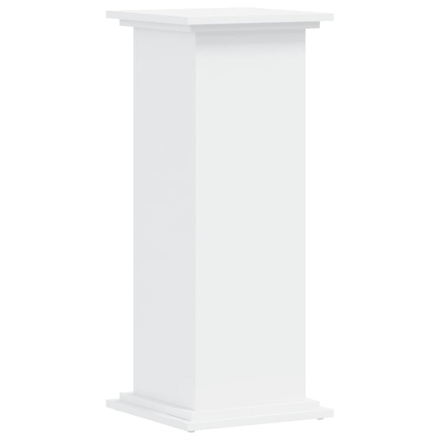 Plantenstandaard 33x33x80 cm bewerkt hout wit