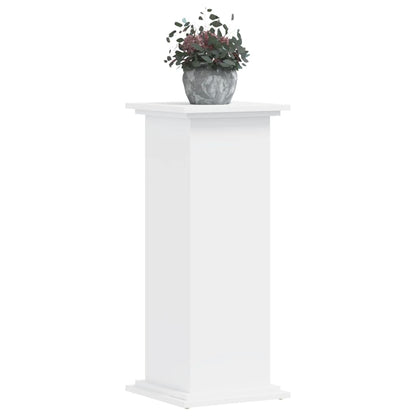 Plantenstandaard 33x33x80 cm bewerkt hout wit