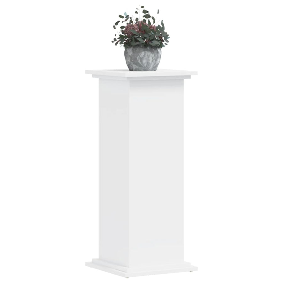 Plantenstandaard 33x33x80 cm bewerkt hout wit