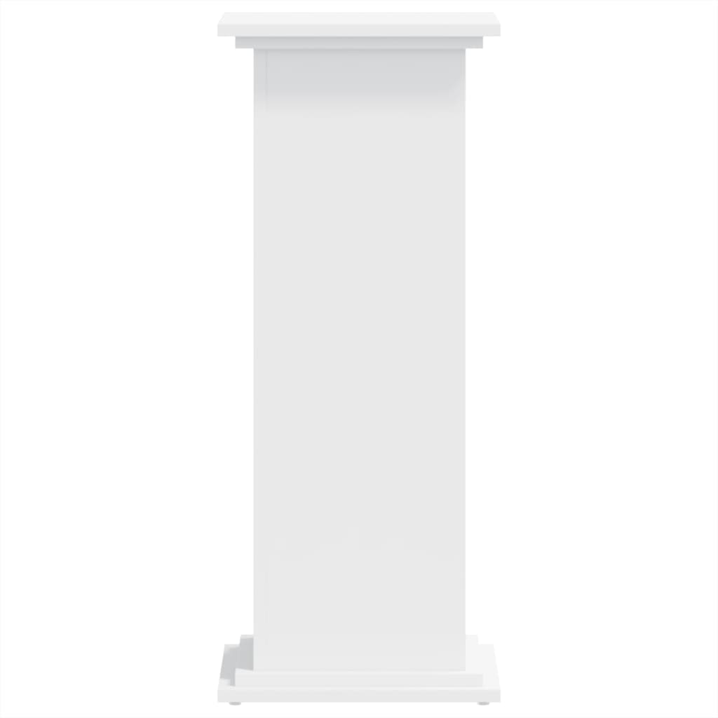 Plantenstandaard 33x33x80 cm bewerkt hout wit