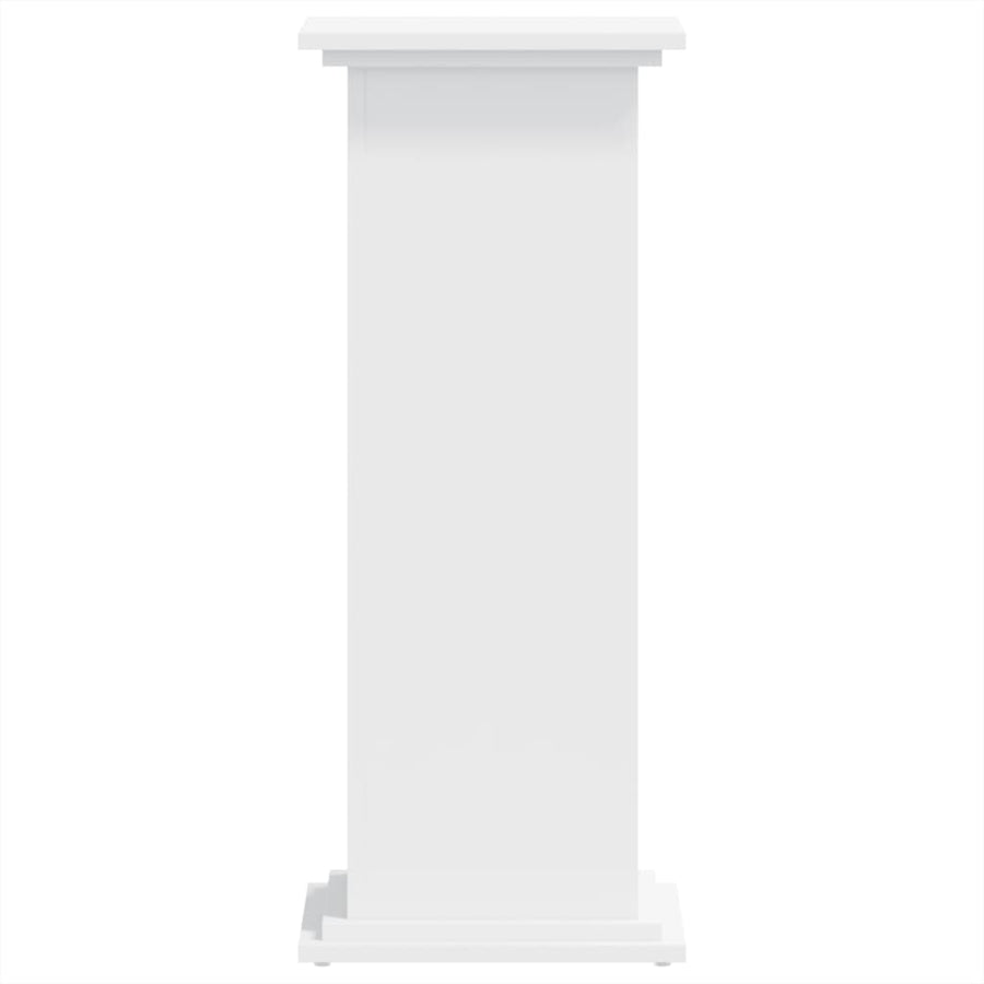 Plantenstandaard 33x33x80 cm bewerkt hout wit