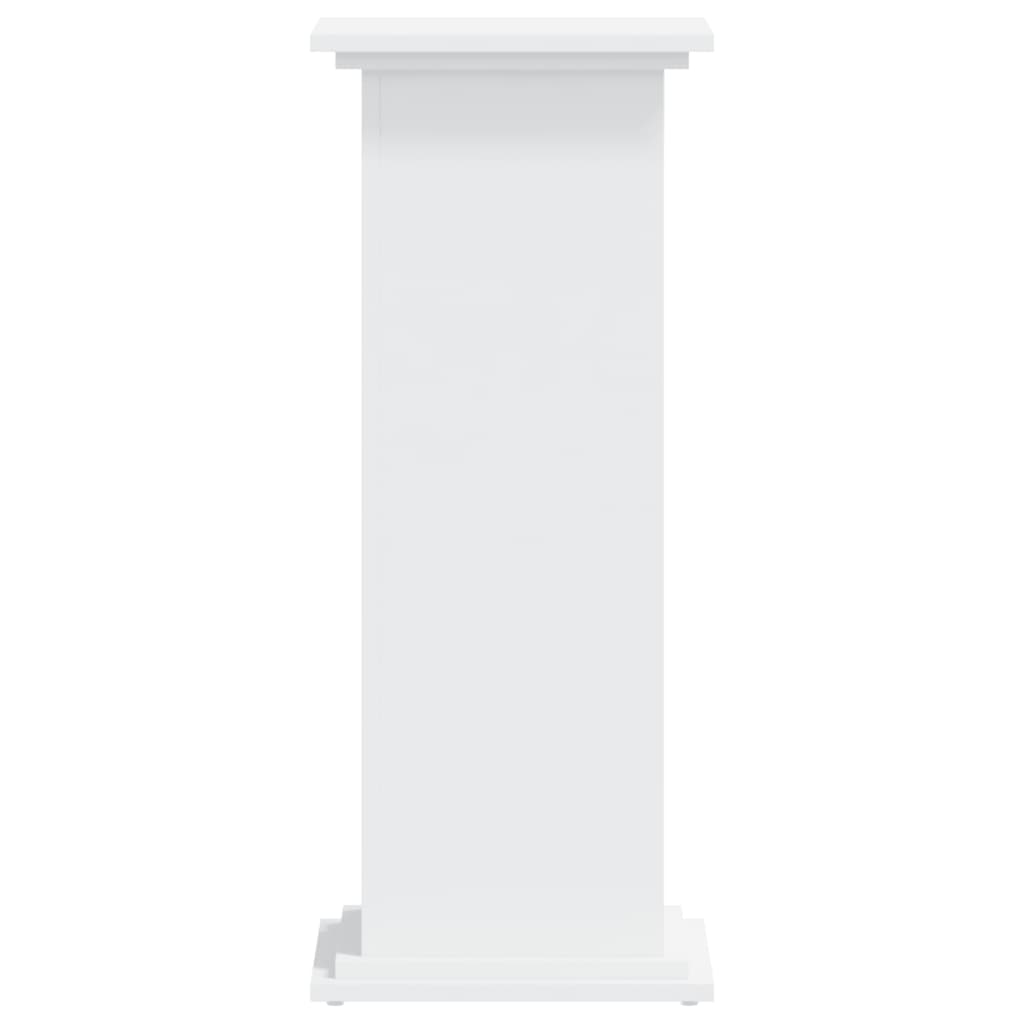 Plantenstandaard 33x33x80 cm bewerkt hout wit