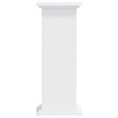 Plantenstandaard 33x33x80 cm bewerkt hout wit
