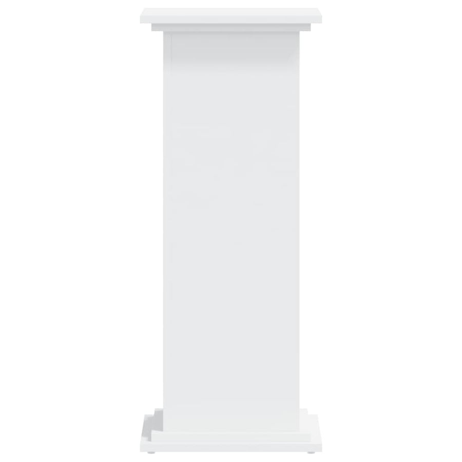 Plantenstandaard 33x33x80 cm bewerkt hout wit