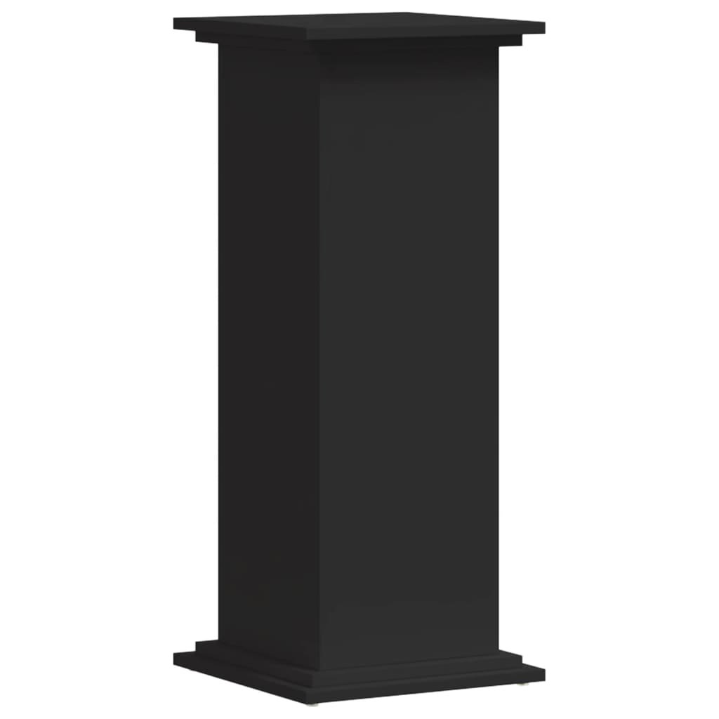Plantenstandaard 33x33x80 cm bewerkt hout zwart